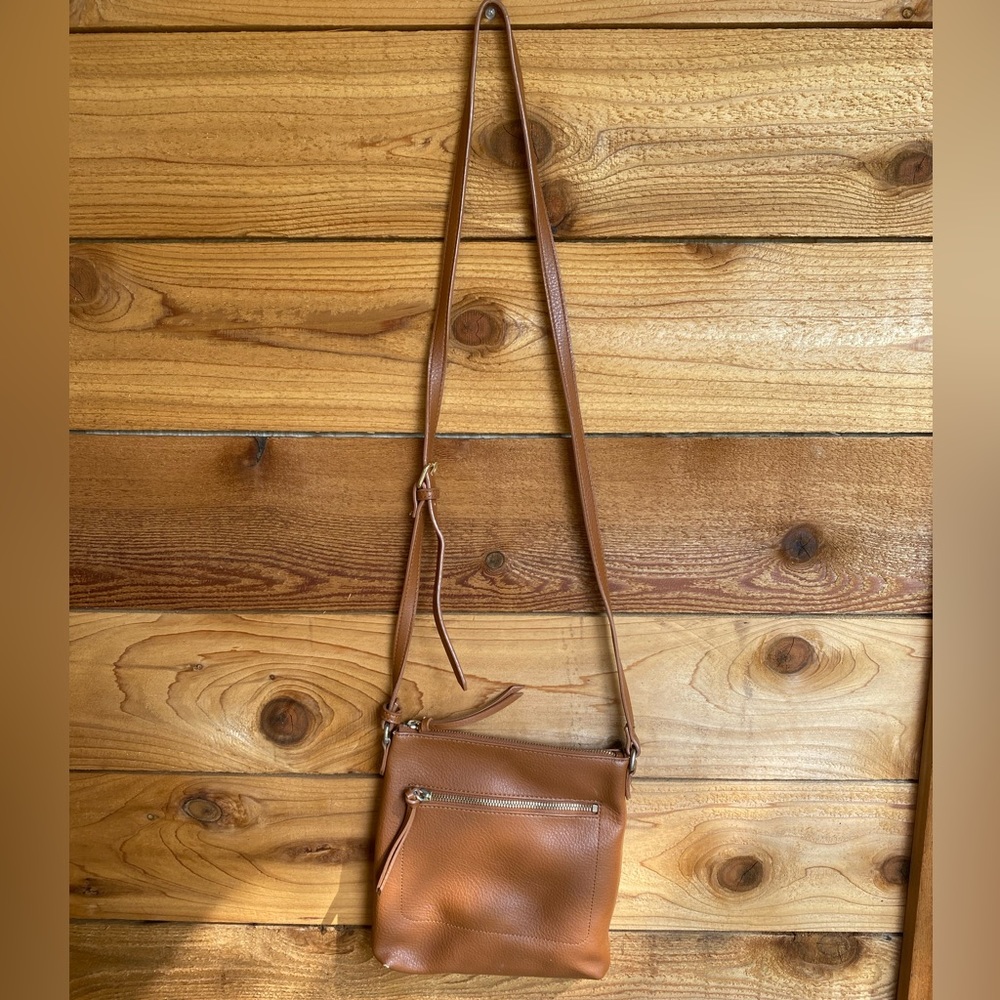 Faux Leather Crossbody Purse